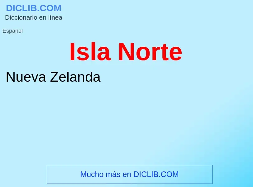 What is Isla Norte - definition