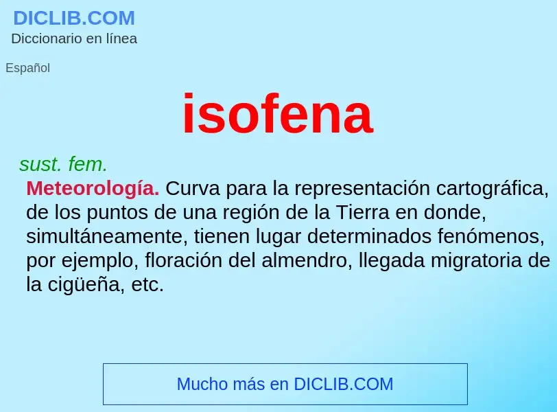 Что такое isofena - определение