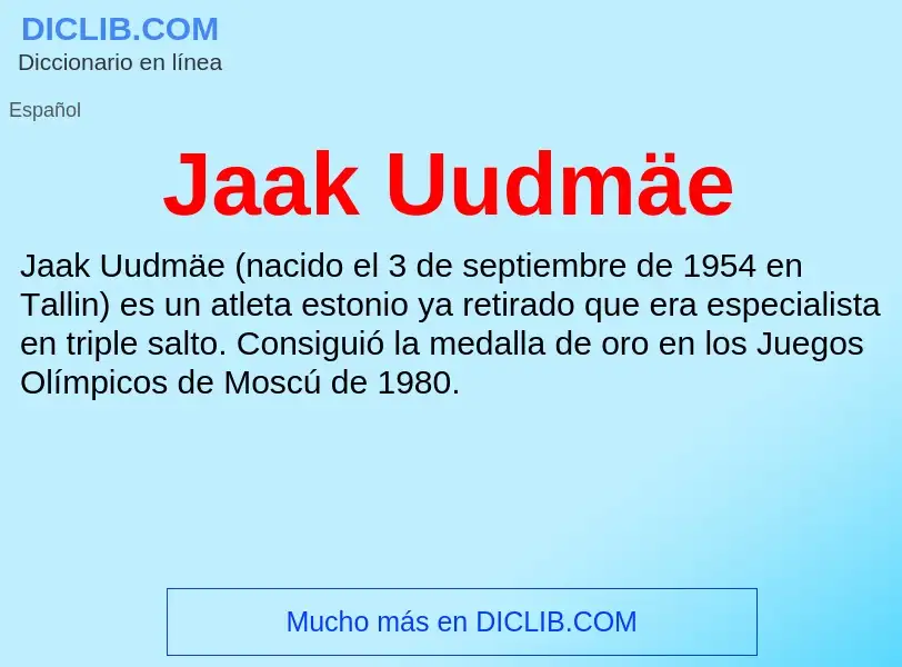 O que é Jaak Uudmäe - definição, significado, conceito