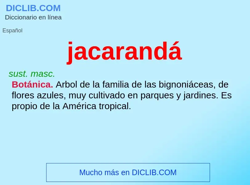 O que é jacarandá - definição, significado, conceito