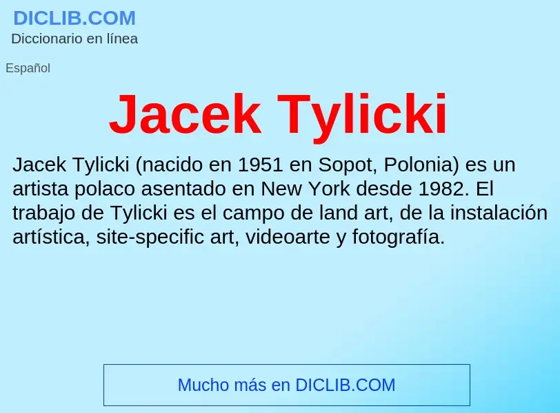 Что такое Jacek Tylicki - определение