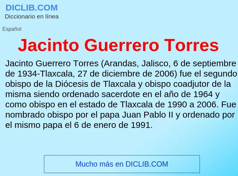 Что такое Jacinto Guerrero Torres - определение