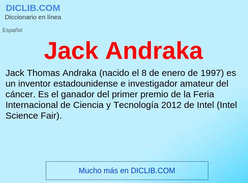 Что такое Jack Andraka - определение