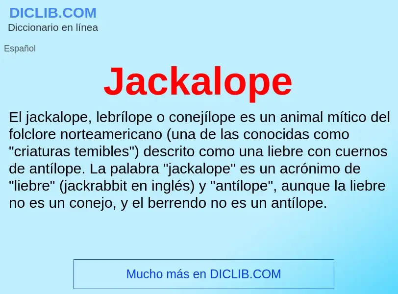 What is Jackalope - definition