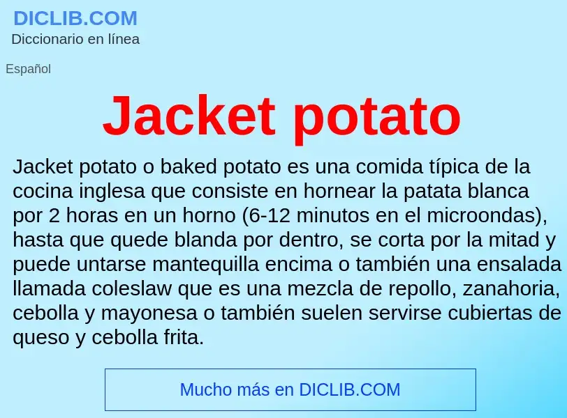 Что такое Jacket potato - определение