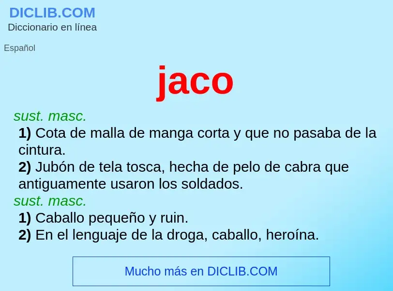 What is jaco - definition