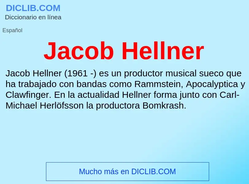 Τι είναι Jacob Hellner - ορισμός