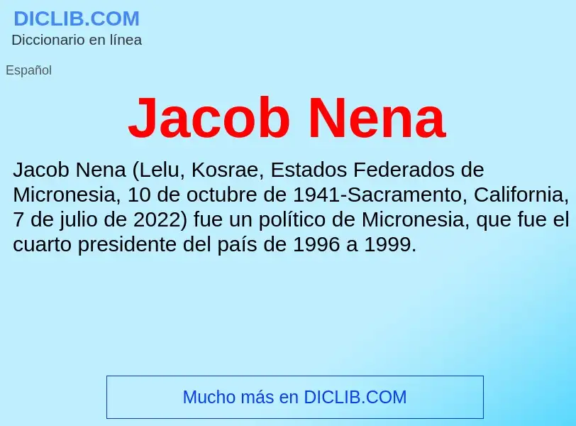 What is Jacob Nena - definition