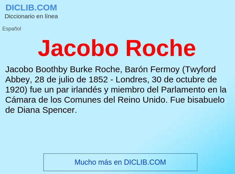 What is Jacobo Roche - definition