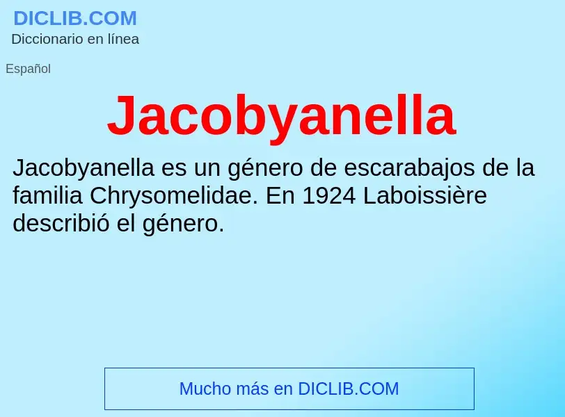 What is Jacobyanella - definition