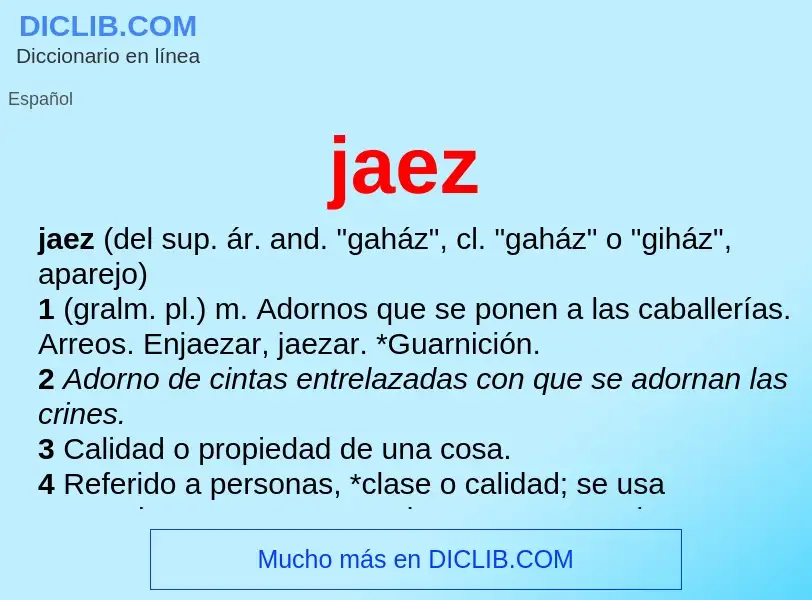 Wat is jaez - definition