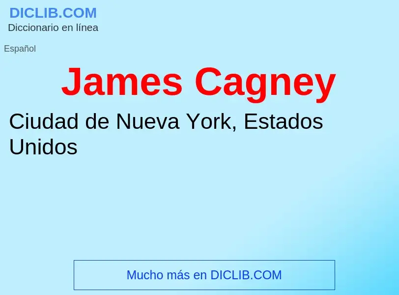 Что такое James Cagney - определение