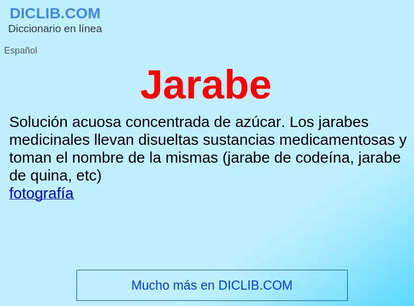 Wat is Jarabe - definition