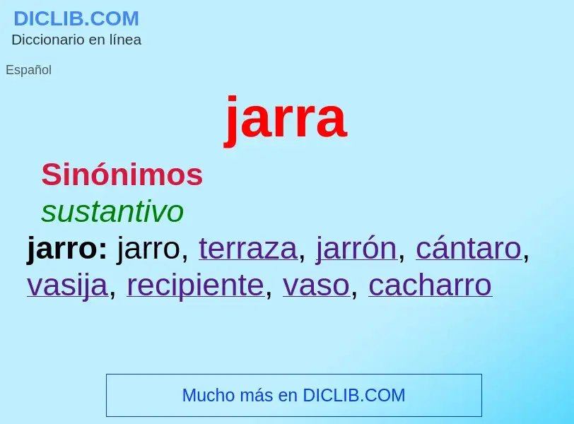 Wat is jarra - definition