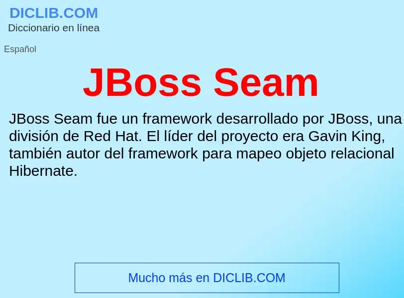 O que é JBoss Seam - definição, significado, conceito