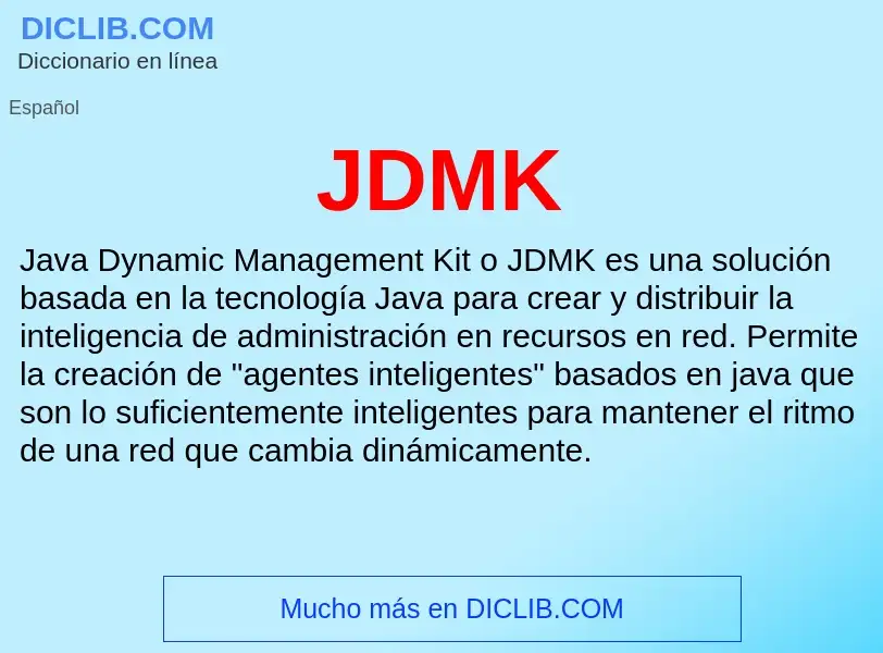 O que é JDMK - definição, significado, conceito