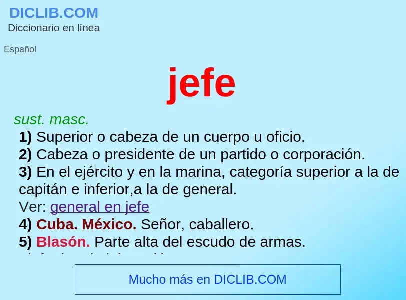 Wat is jefe - definition