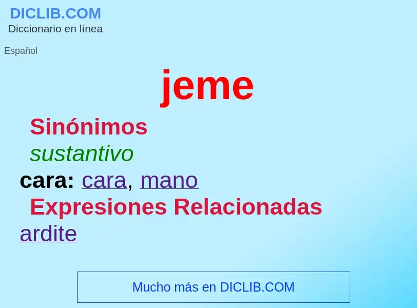 What is jeme - definition