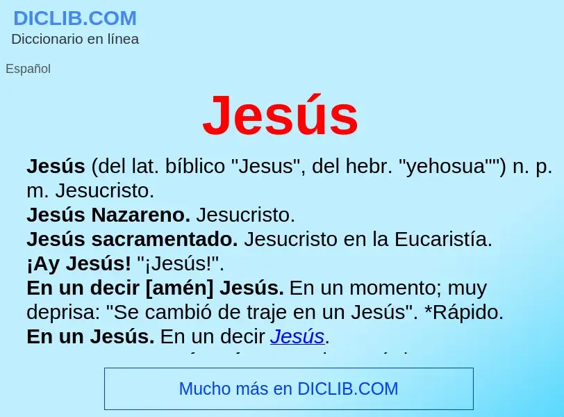 ¿Qué es Jesús? - significado y definición