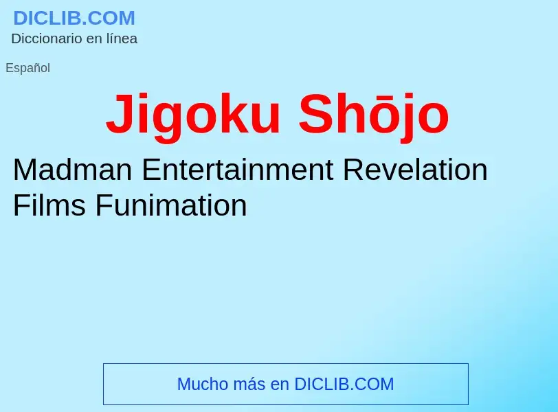 What is Jigoku Shōjo - definition