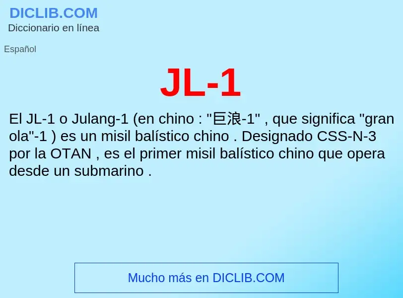 O que é JL-1 - definição, significado, conceito