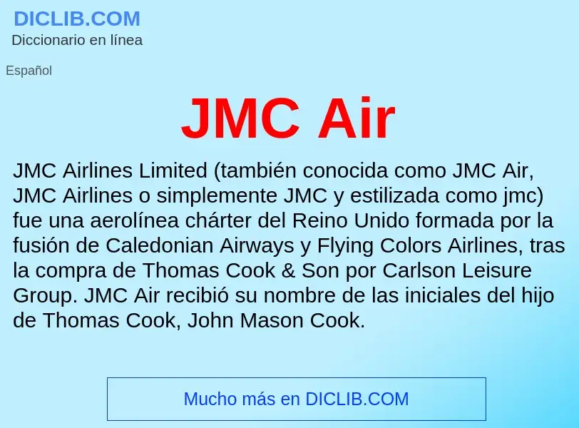 O que é JMC Air - definição, significado, conceito