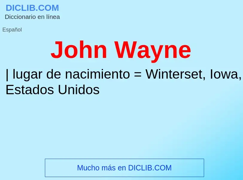 Что такое John Wayne - определение