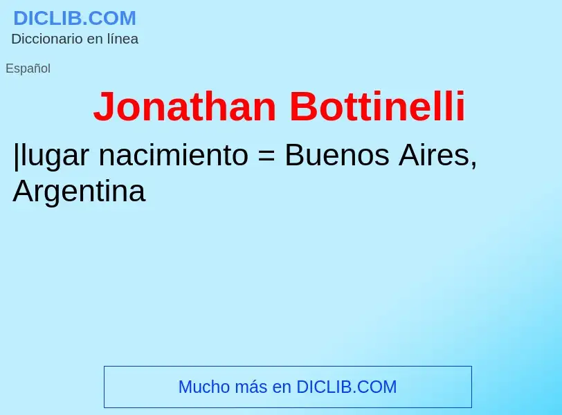 O que é Jonathan Bottinelli - definição, significado, conceito