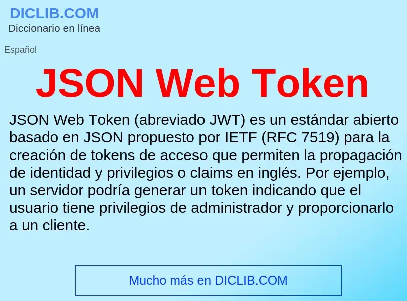 Τι είναι JSON Web Token - ορισμός