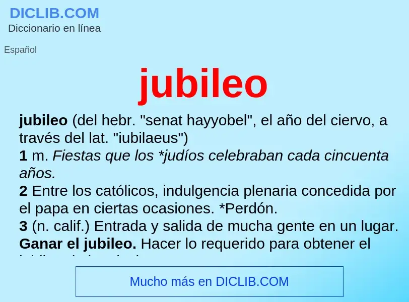 What is jubileo - definition