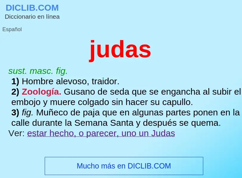 Wat is judas - definition