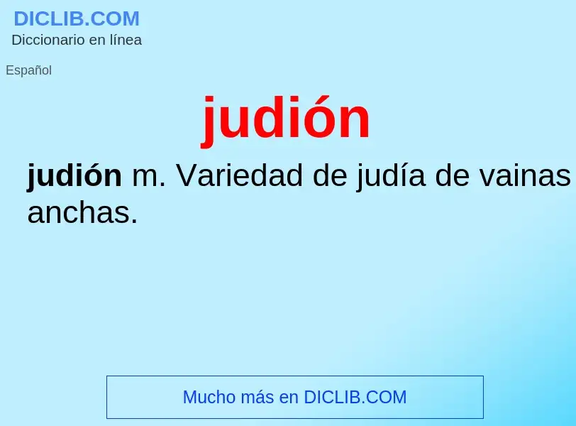 O que é judión - definição, significado, conceito