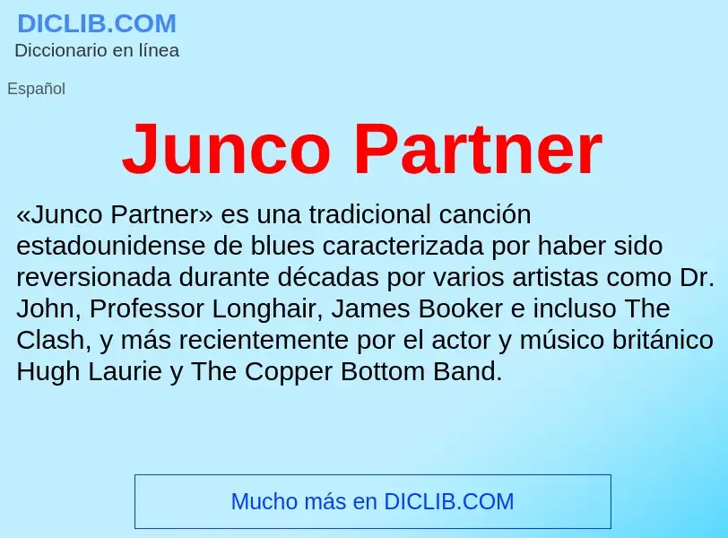 ¿Qué es Junco Partner? - significado y definición