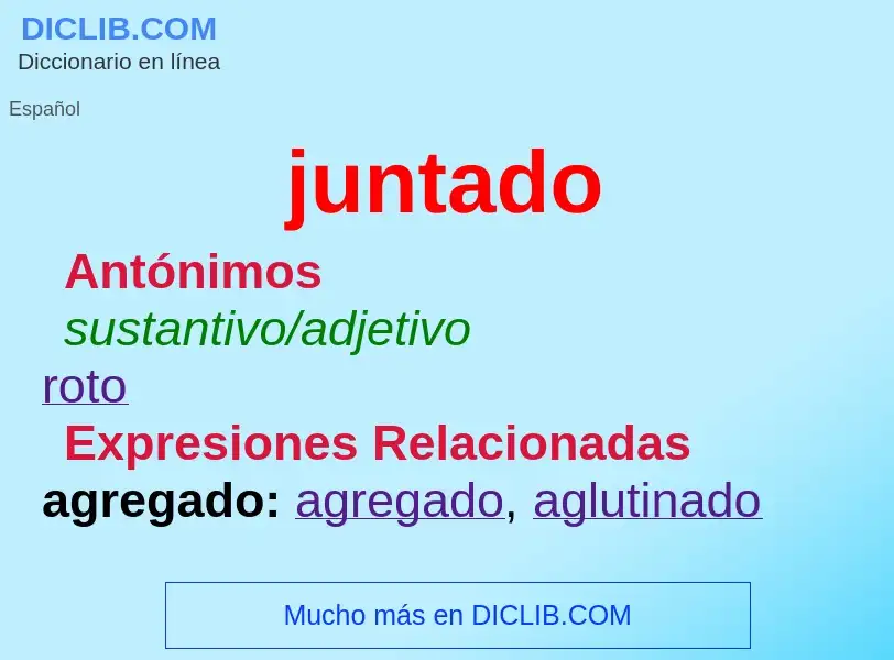 Wat is juntado - definition