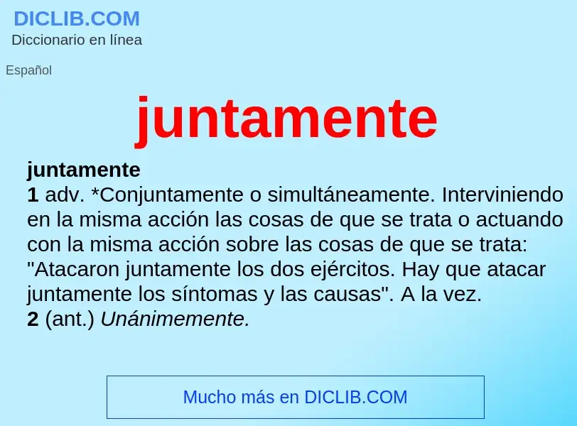 What is juntamente - meaning and definition