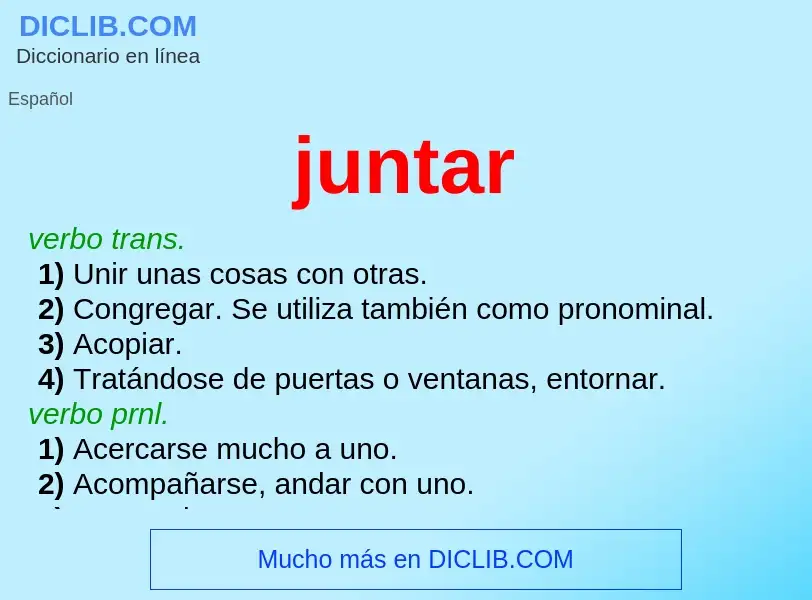 What is juntar - definition