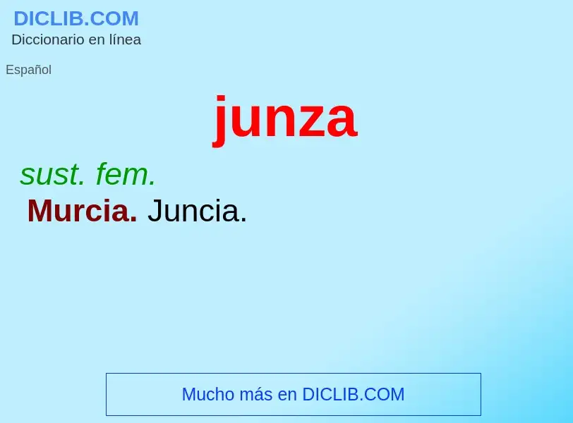 O que é junza - definição, significado, conceito