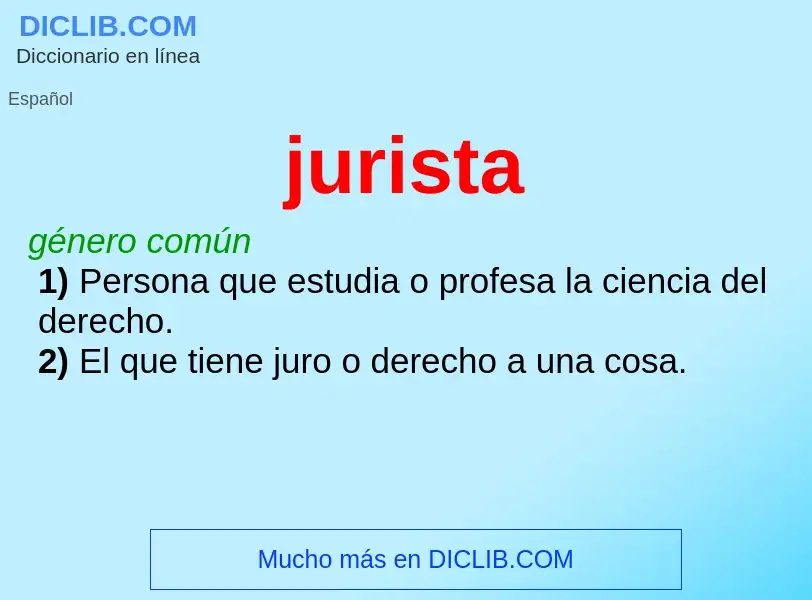 What is jurista - definition