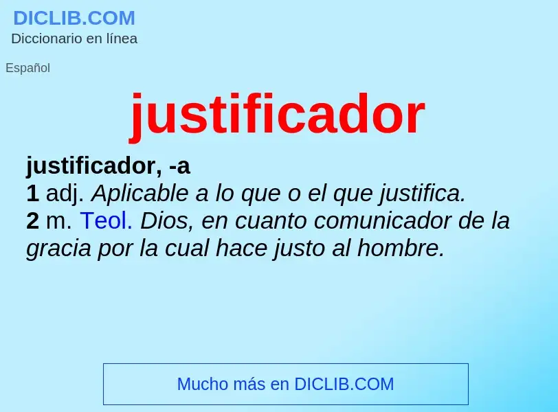 O que é justificador - definição, significado, conceito