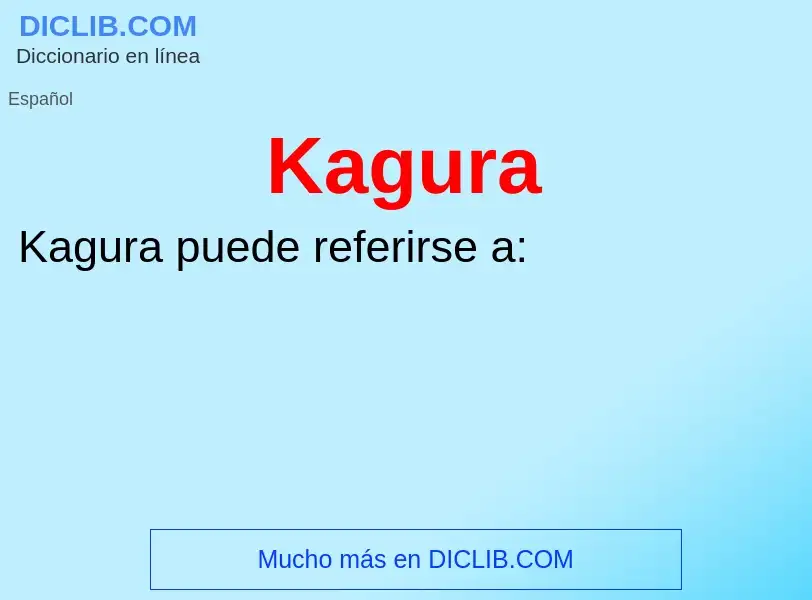 What is Kagura - definition