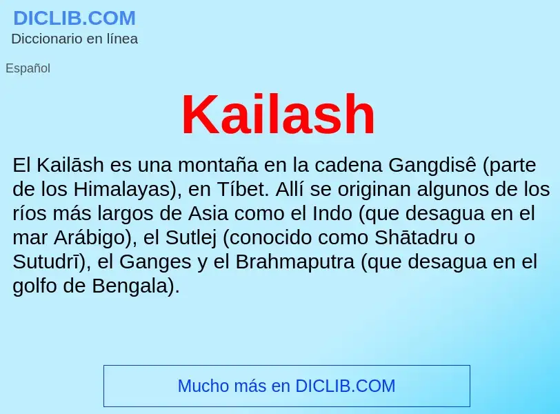 What is Kailash - definition