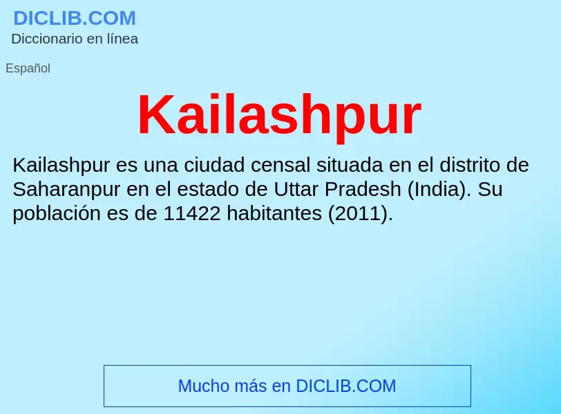 What is Kailashpur - definition