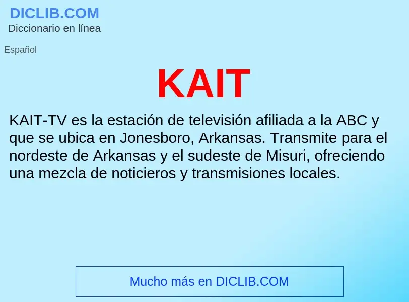 What is KAIT - definition