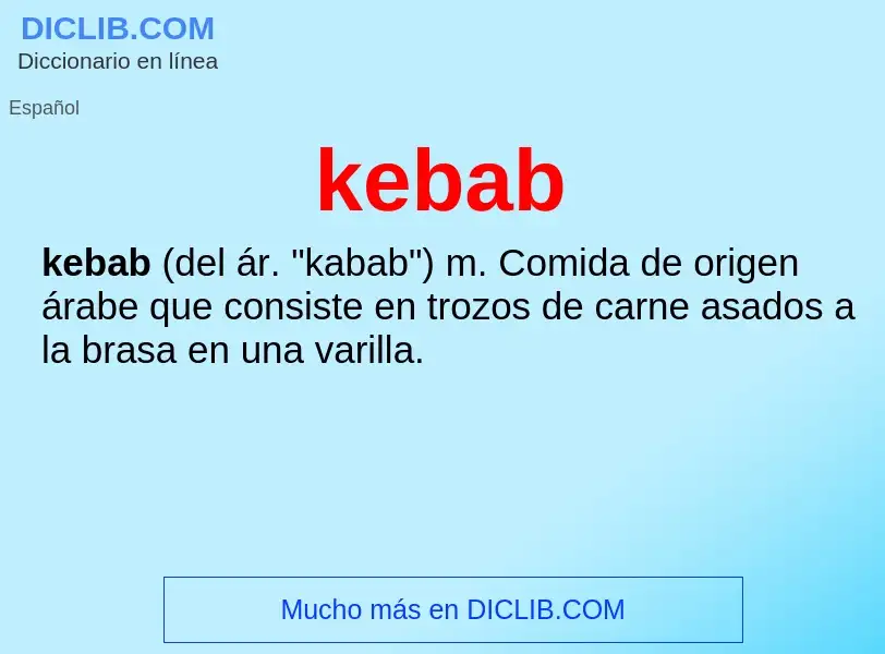 Qu'est-ce que kebab - définition