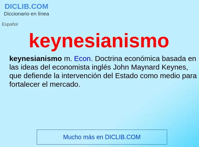 What is keynesianismo - definition