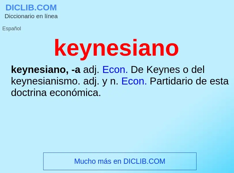 What is keynesiano - definition