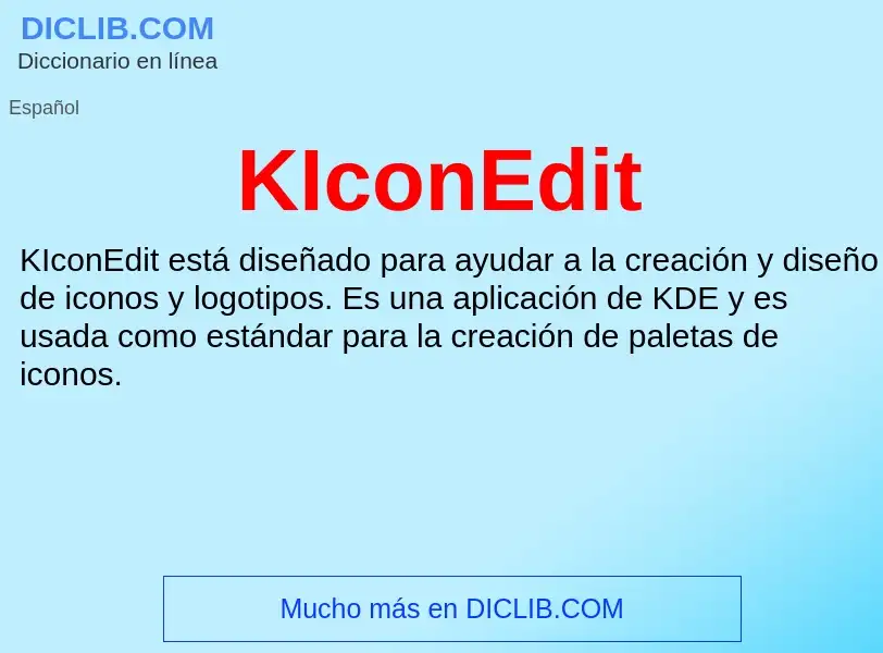 Что такое KIconEdit - определение