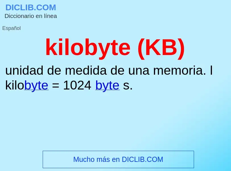 Τι είναι kilobyte (KB) - ορισμός