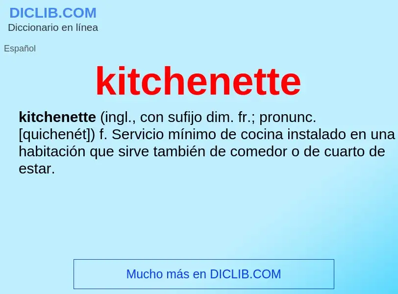 Τι είναι kitchenette - ορισμός