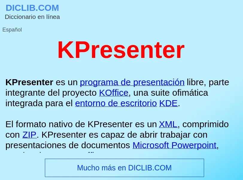 What is KPresenter  - definition